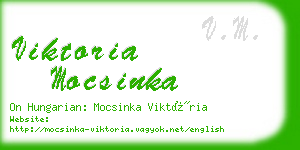 viktoria mocsinka business card